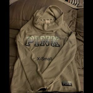 Vs pink cowl neck sweatshirt